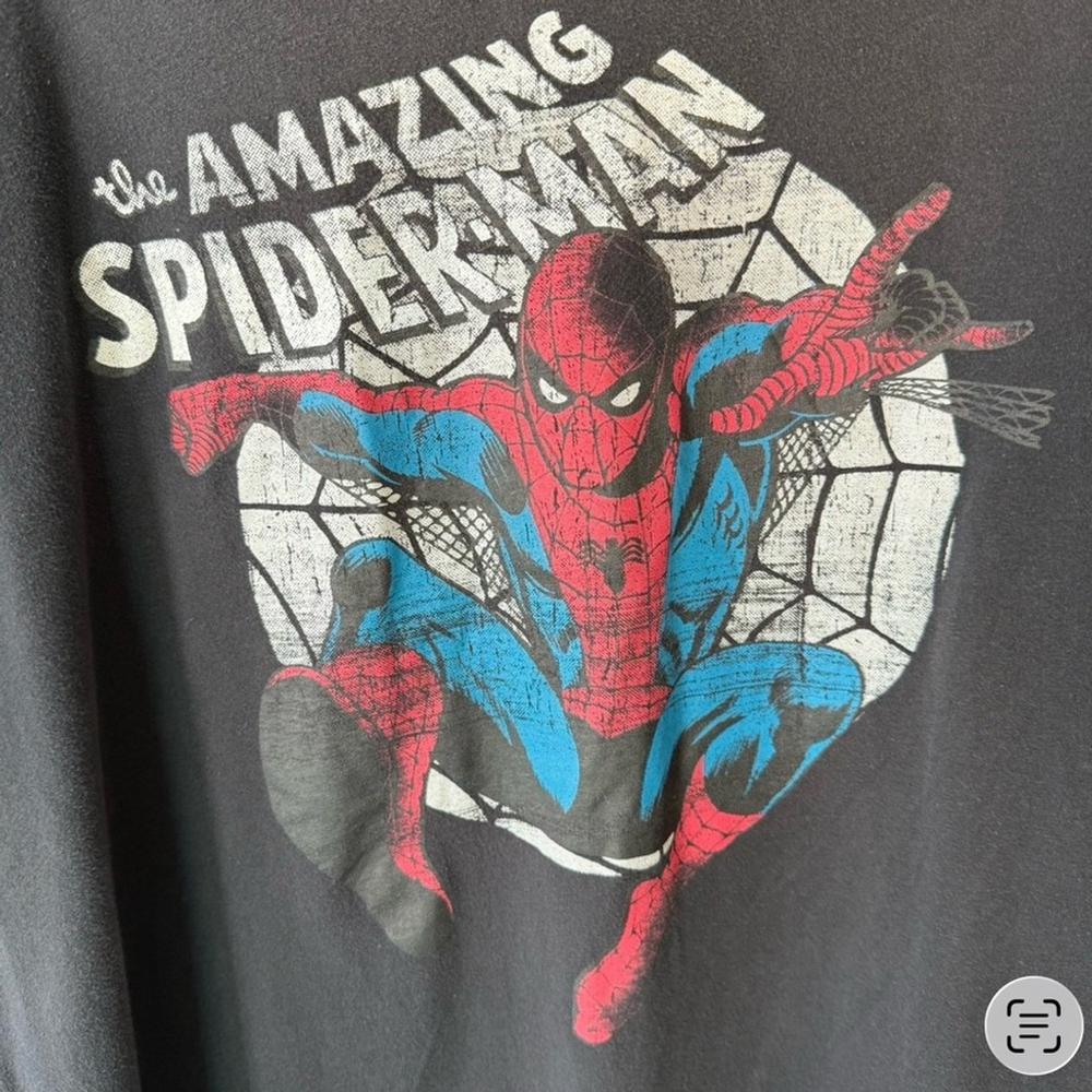 Marvel Comics Spider-Man Black Graphic Tee Size 2XL Streetwear Casual Everyday - Picture 4 of 9